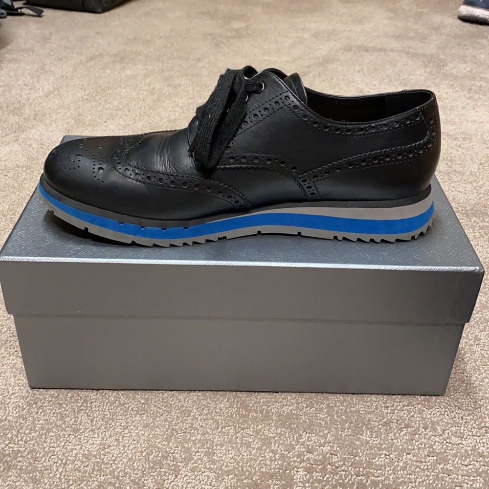 Men’s Prada Black Wingtip Platform Size 9 EU - Picture 3 of 11